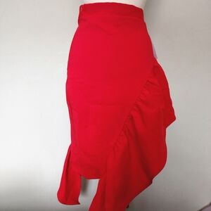 Red Skirt with ruffles
